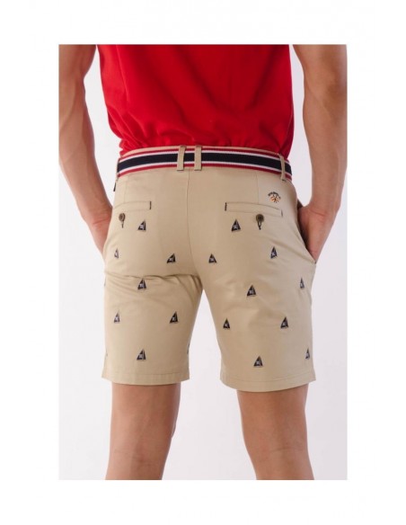 BERMUDA SLIM BORDADA SPAGNOLO COLOR 82