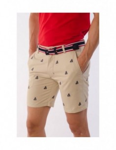 BERMUDA SLIM BORDADA SPAGNOLO COLOR 82