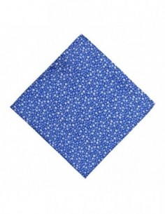 PAÑUELO BOLSILLO FLORES AZULES