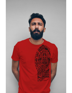 CAMISETA VERTICAL ROJA