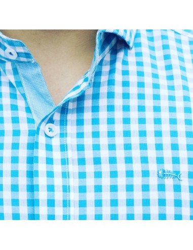 CAMISA PESCATORE HOMBRE TURQUESA