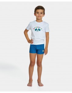 BAÑADOR ESTAMPADO AZUL...
