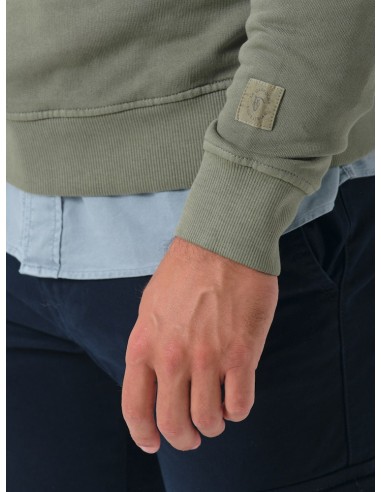 SUDADERA GARMENT DYED - SALVIA LA...