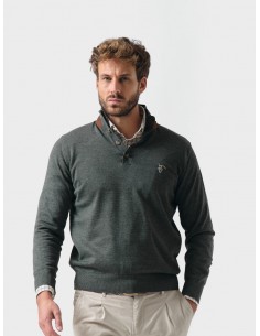 JERSEY CON BOTONES MELANGE...