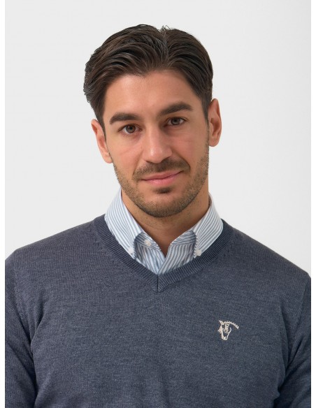 JERSEY DE PICO MELANGE - MARINO LA GARROCHA