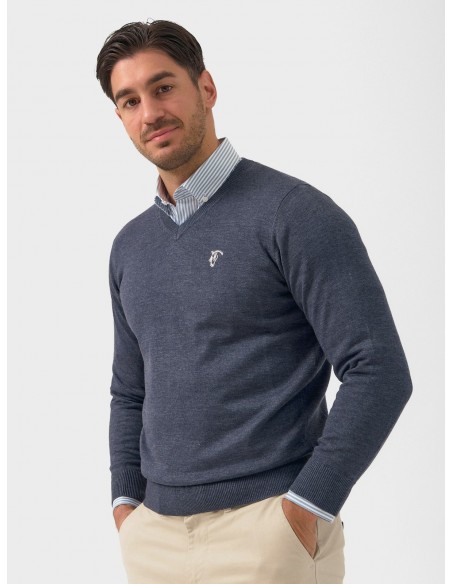 JERSEY DE PICO MELANGE - MARINO LA GARROCHA