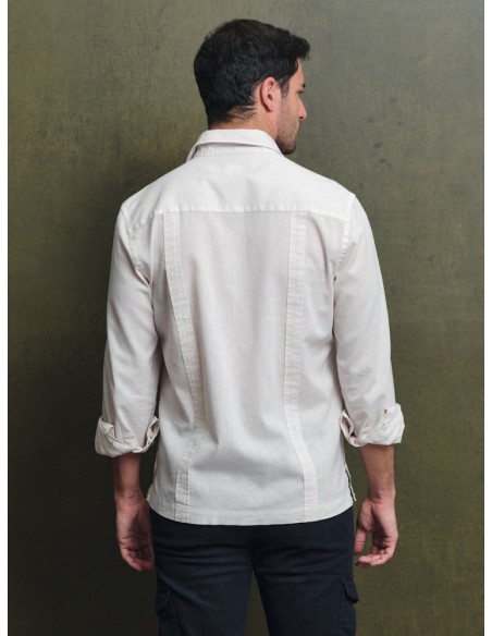 CAMISA CUBANA - BEIGE LA GARROCHA