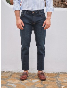 PANTALÓN JEANS OSCURO LA...