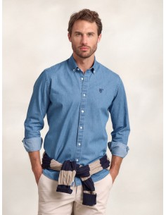 CAMISA DENIM AZUL - LA...