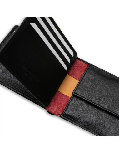 CARTERA AMERICANA NEGRA CON MONEDERO...