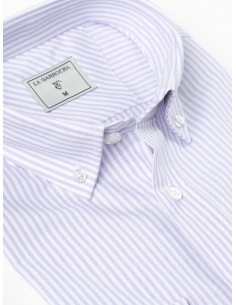 CAMISA OXFORD RAYAS - MALVA... 2