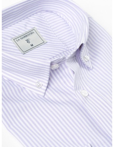 CAMISA OXFORD RAYAS - MALVA LA GARROCHA CAMISA OXFORD RAYAS - MALVA LA GARROCHA