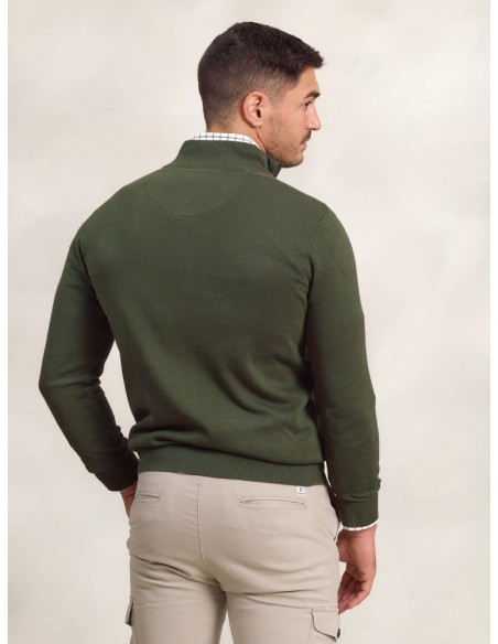 JERSEY DE MEDIA CREMALLERA CONTRASTE - MUSGO LA GARROCHA