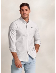 CAMISA OXFORD RAYAS - GRIS... 2