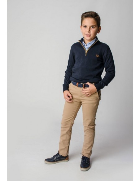 JERSEY NIÑO CONTRASTE SUEDE SPAGNOLO COLOR 69